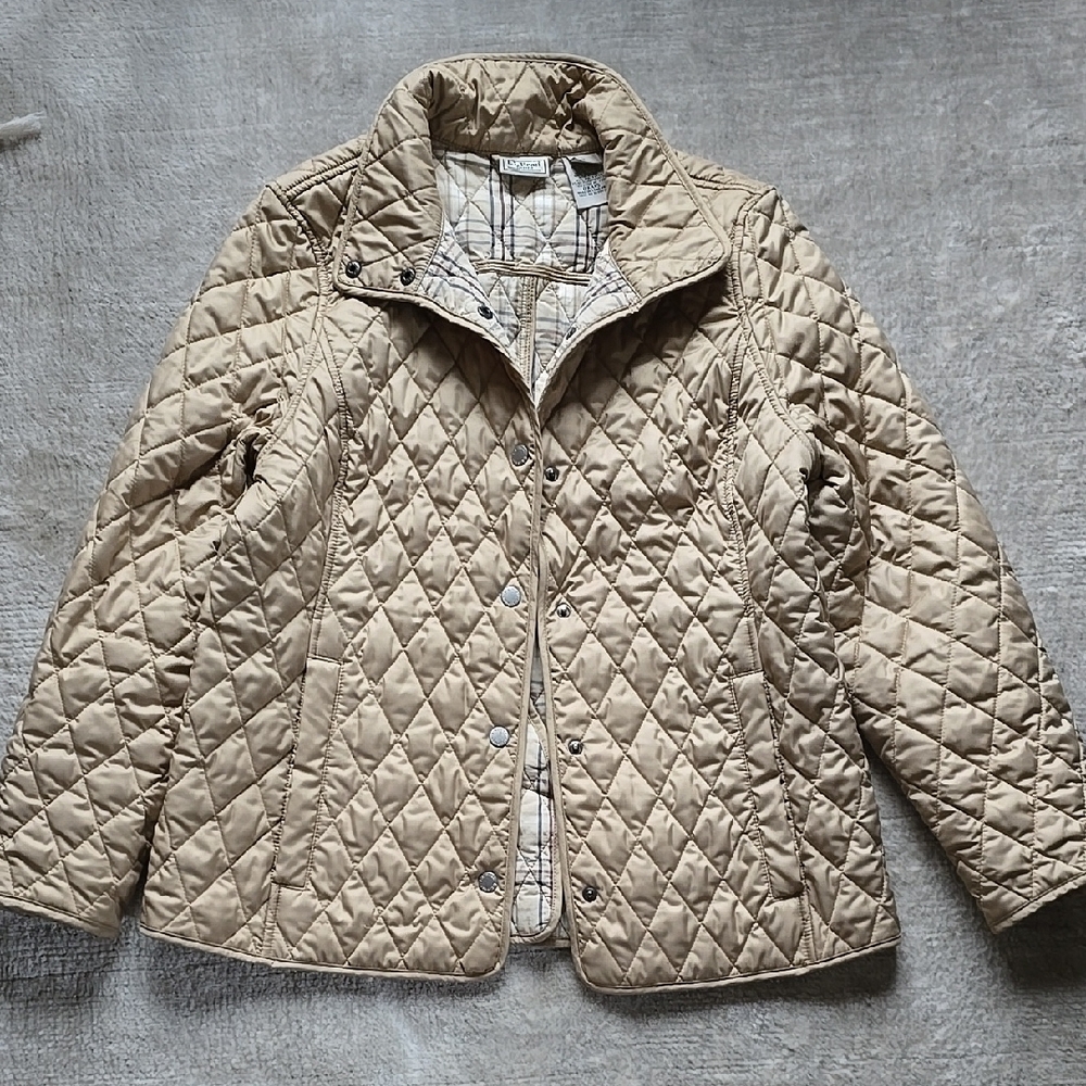 L.L. Bean Quilted Beige Jacket